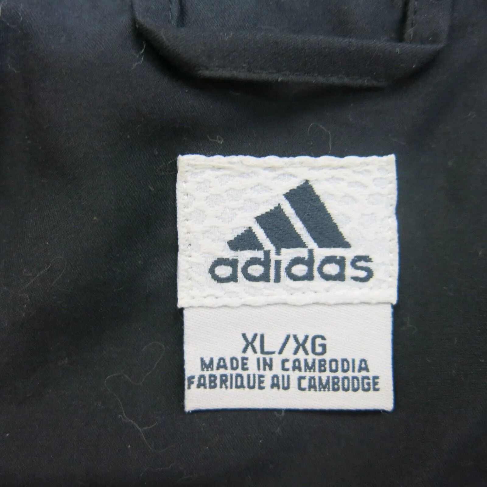 Adidas Jacket Mens X Large Black Outdoor 14 Zip Long Sleeve Pockets Lightweight