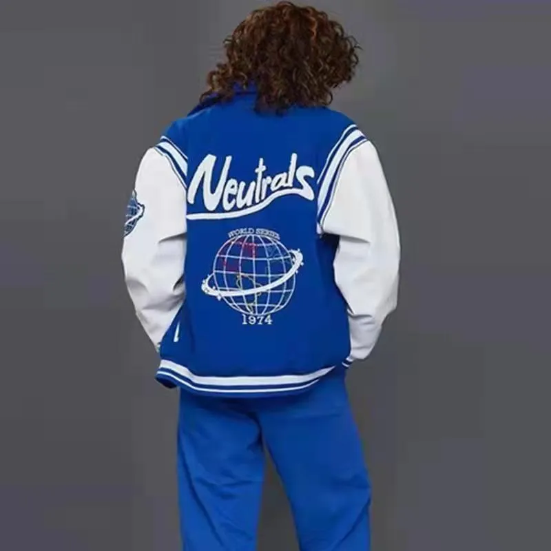 Alaska Varsity Jacket Men's Autumn and Winter Baseball Uniform Sports Jacket Jacket