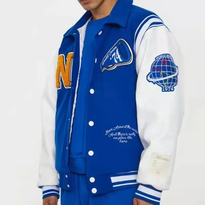 Alaska Varsity Jacket Men's Autumn and Winter Baseball Uniform Sports Jacket Jacket