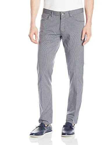 Calvin Klein Men's Slim Fit 5 Pocket Mini Stripe Stretch Pant
