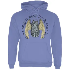 Cat Angel Blue Adult Hoodie