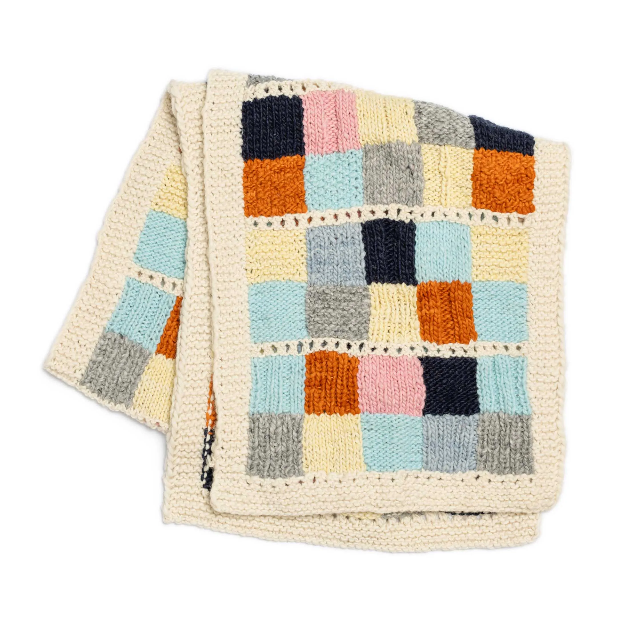 Chamula Merino Wool Muffler Sampler Squares Ivory
