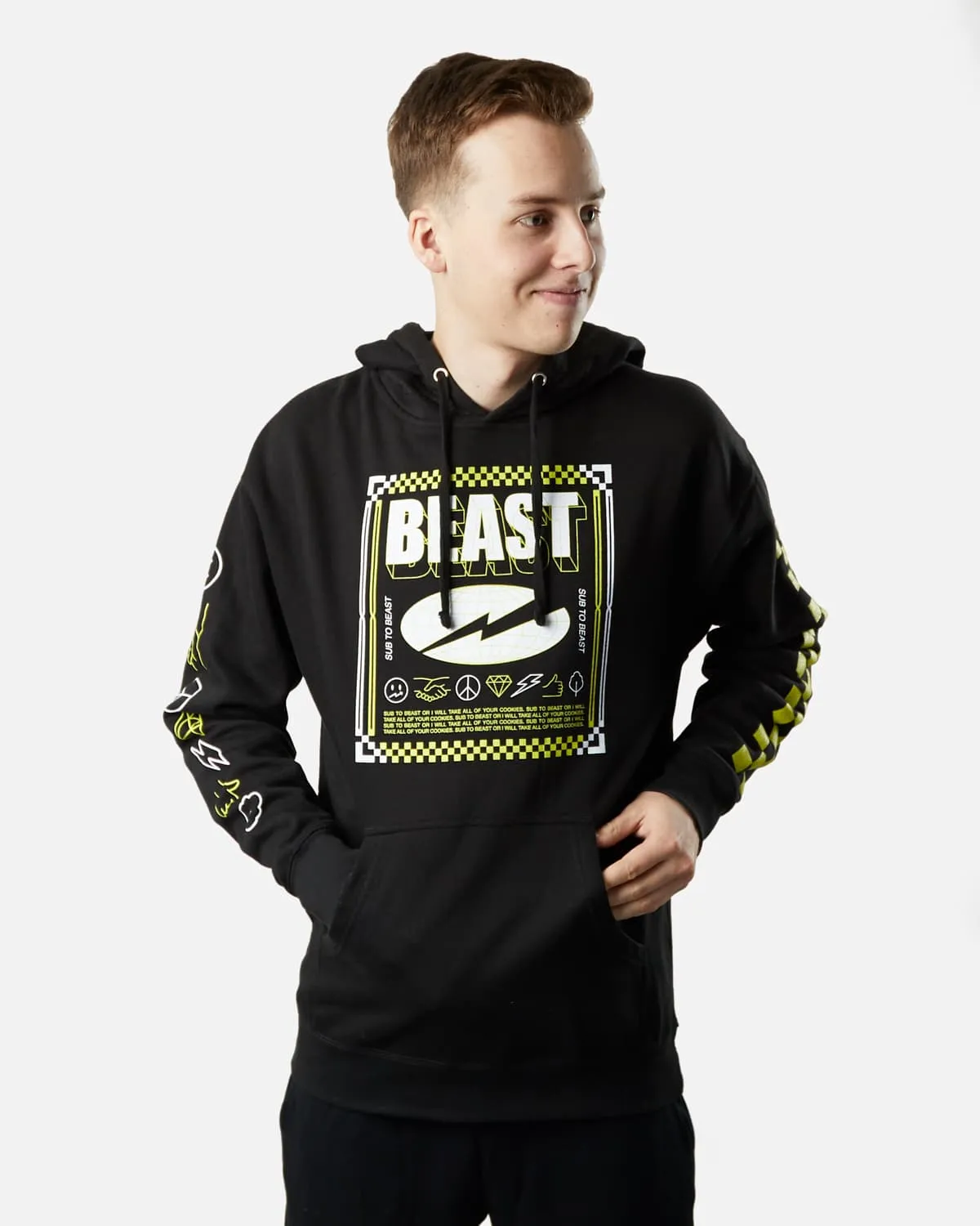 'Checkered Beast' Pullover Hoodie