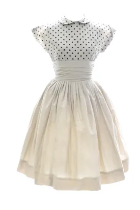 Connie Sage 1950s Vintage Dress and Bolero Jacket Little Girl's Outfit