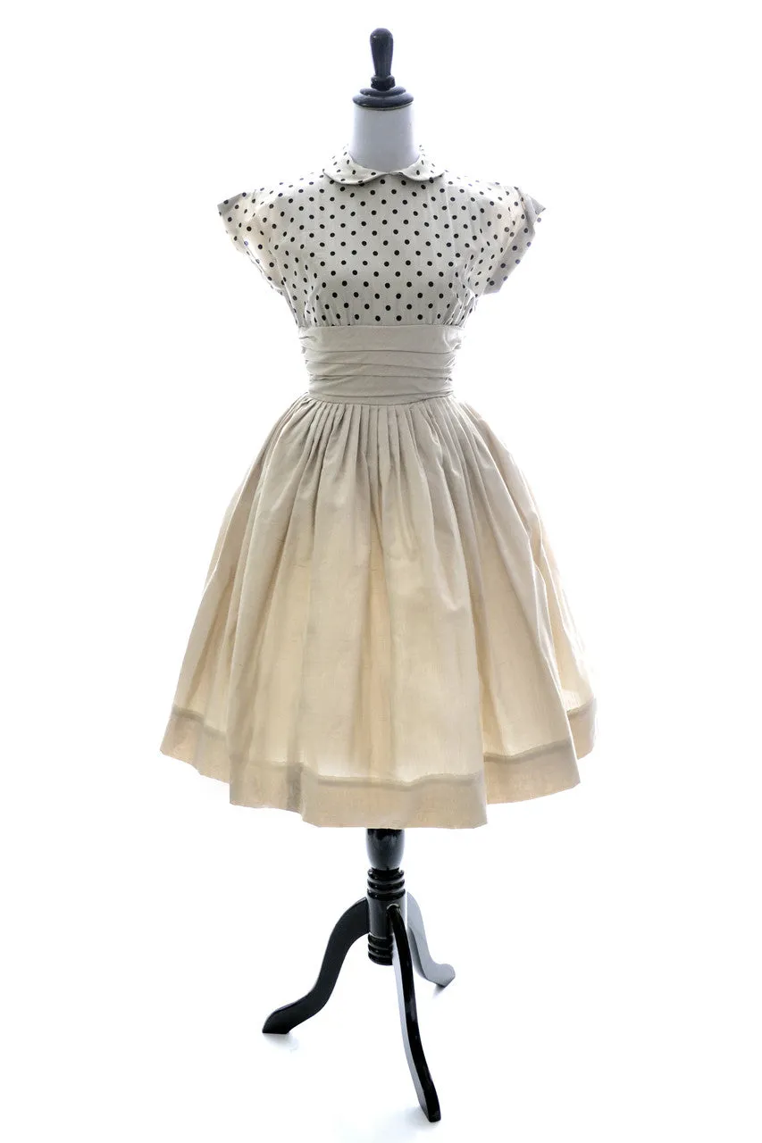 Connie Sage 1950s Vintage Dress and Bolero Jacket Little Girl's Outfit