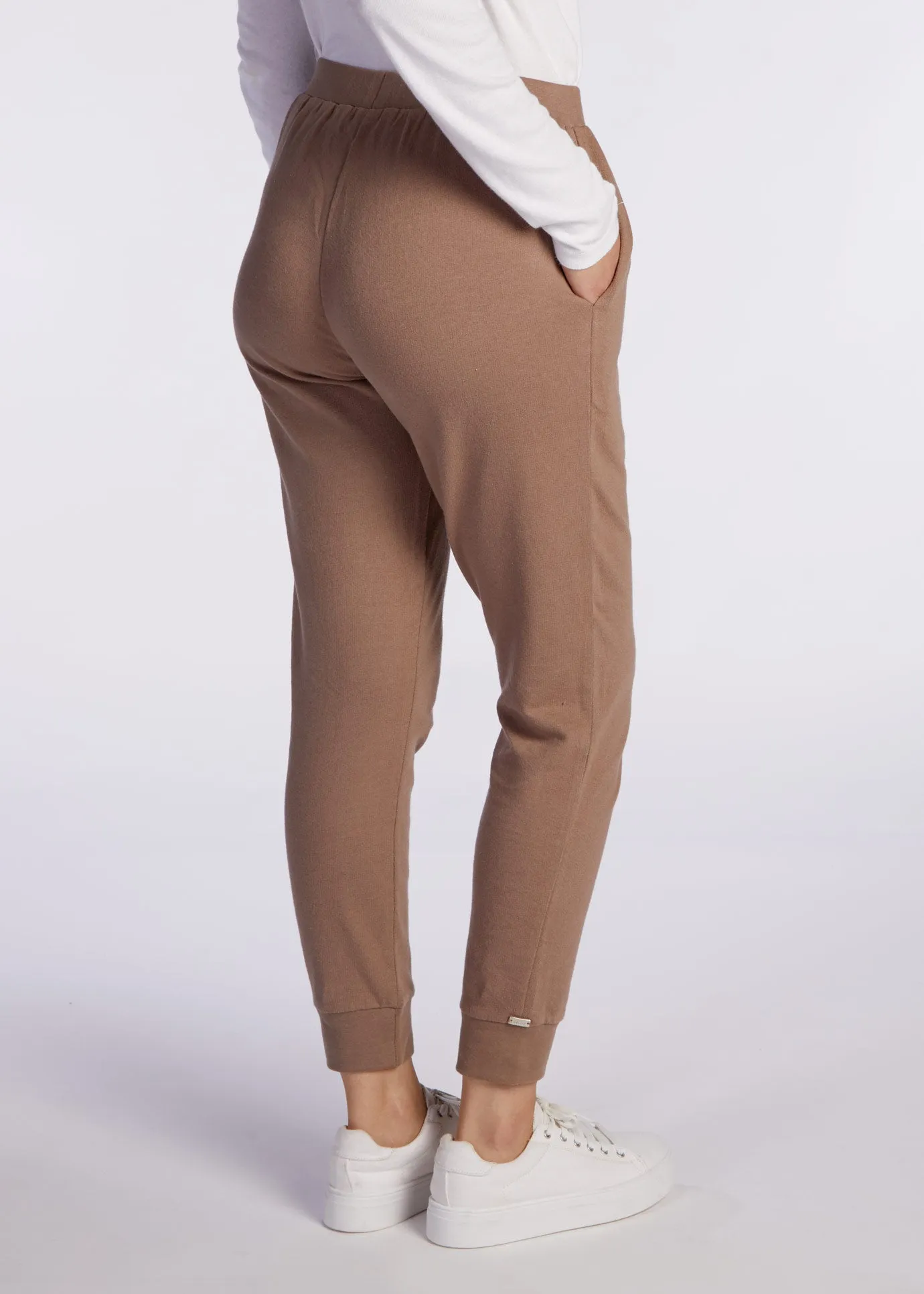 Cotton Cuffed Leggings Khaki - Final Sale