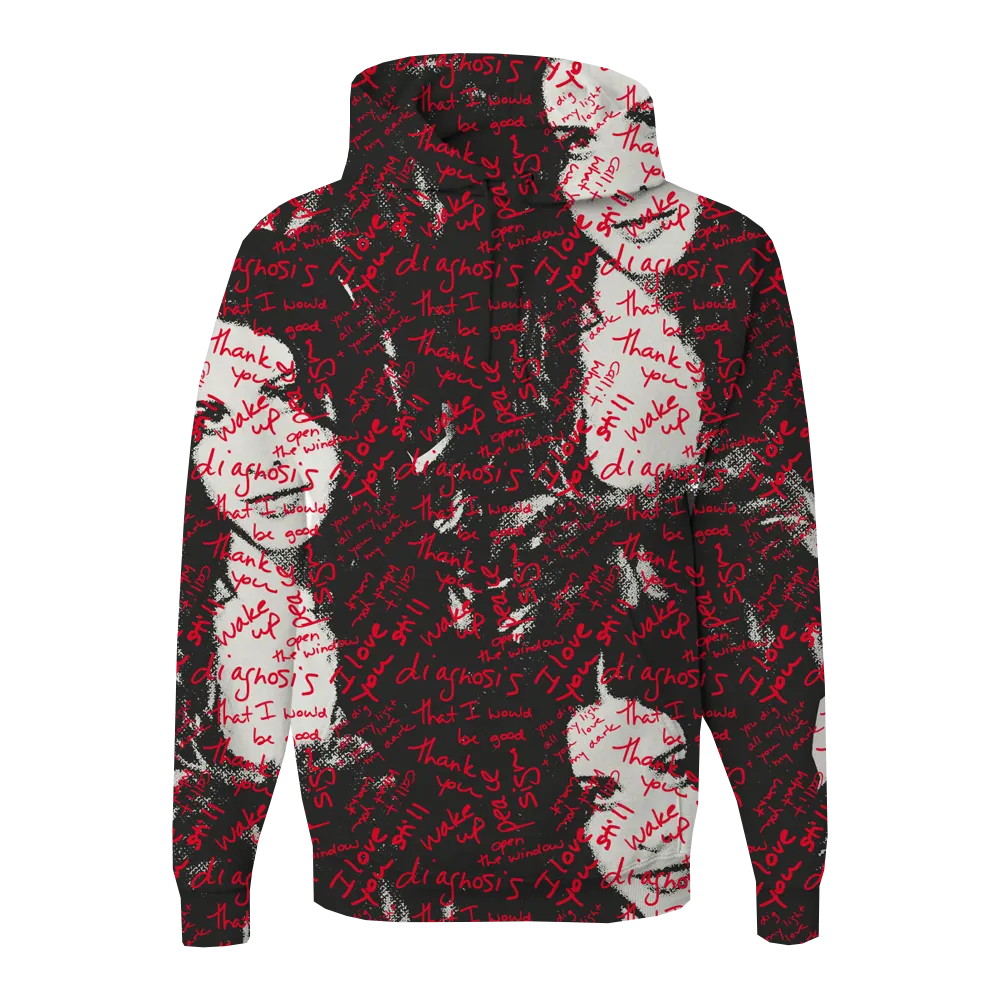 Custom Alanis Face w/ Graffiti Lyrics Hoodie