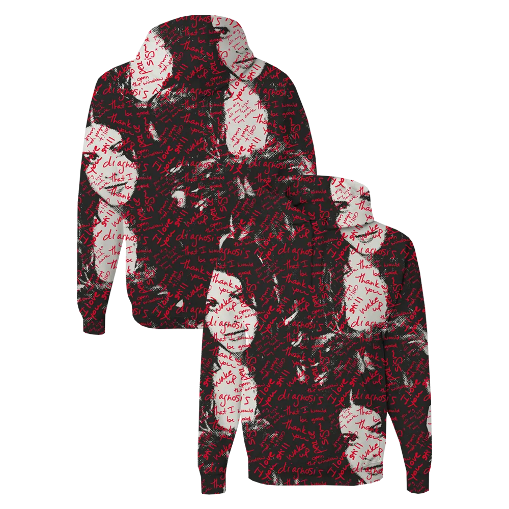 Custom Alanis Face w/ Graffiti Lyrics Hoodie