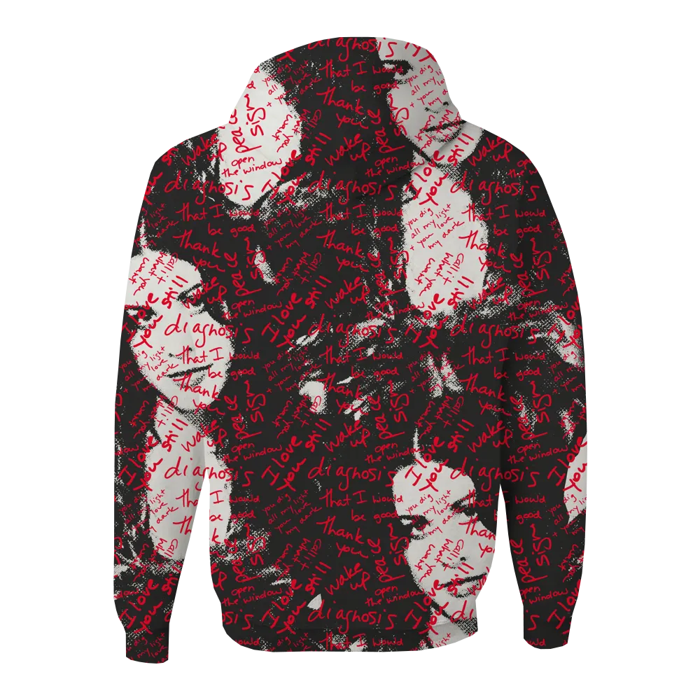 Custom Alanis Face w/ Graffiti Lyrics Hoodie