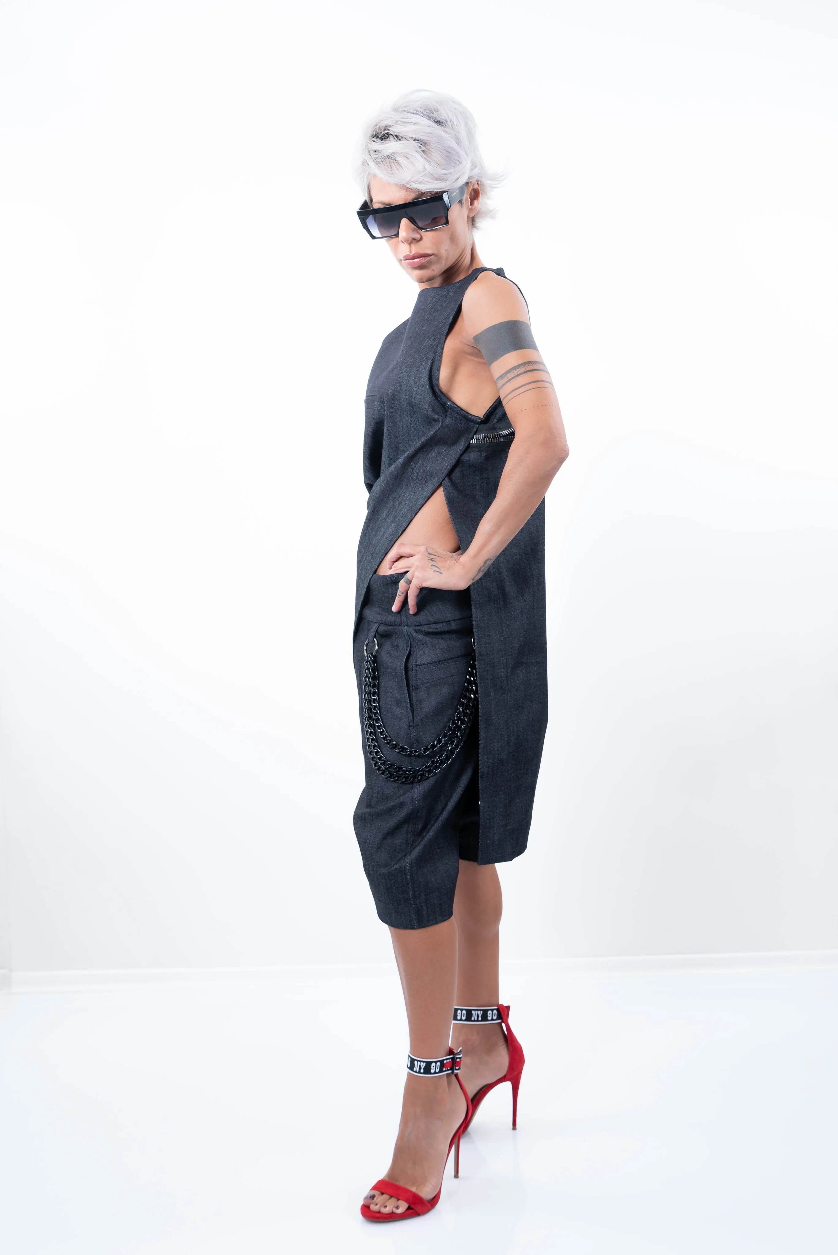 Denim Tunic & Jeans Outfit Set