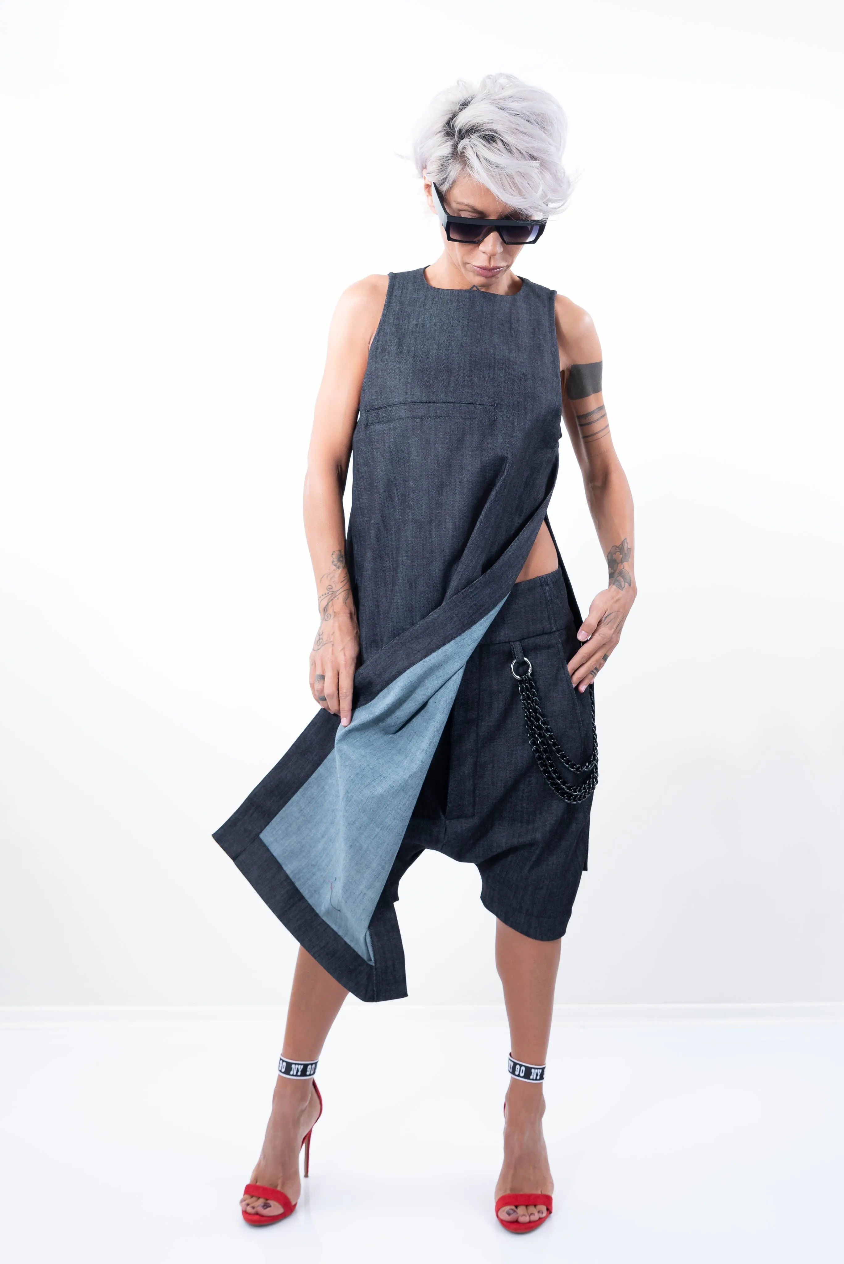 Denim Tunic & Jeans Outfit Set