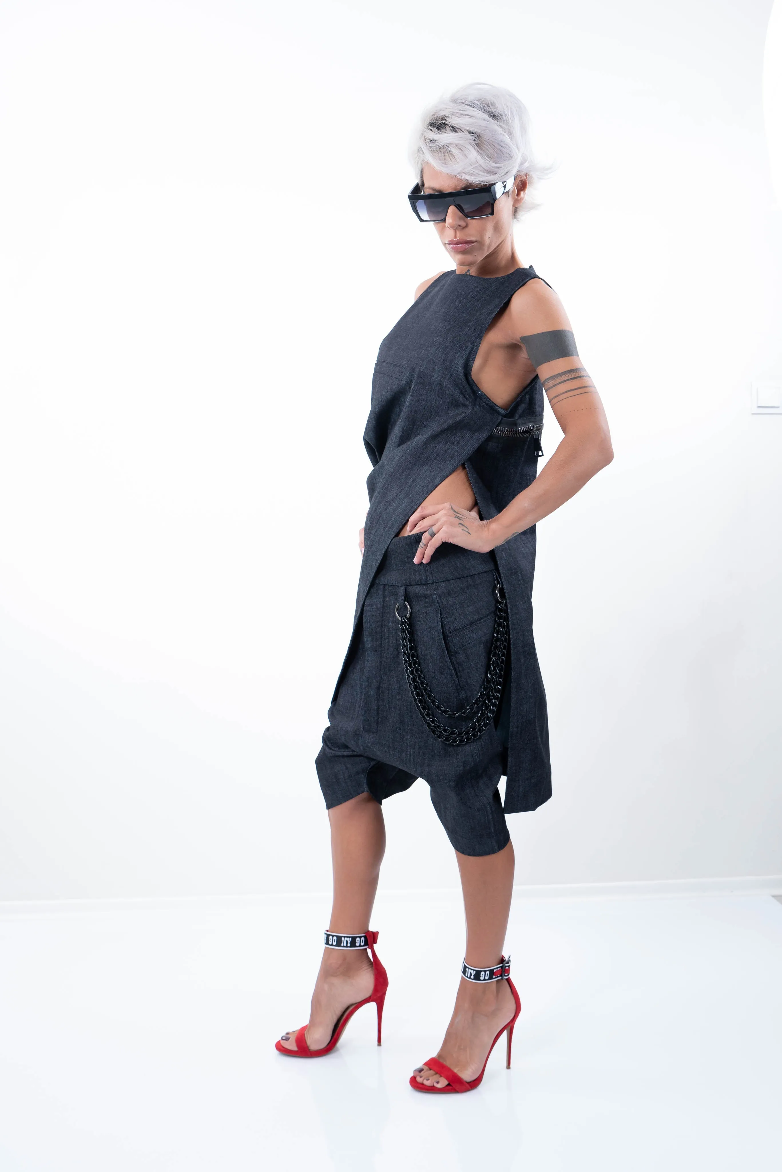 Denim Tunic & Jeans Outfit Set