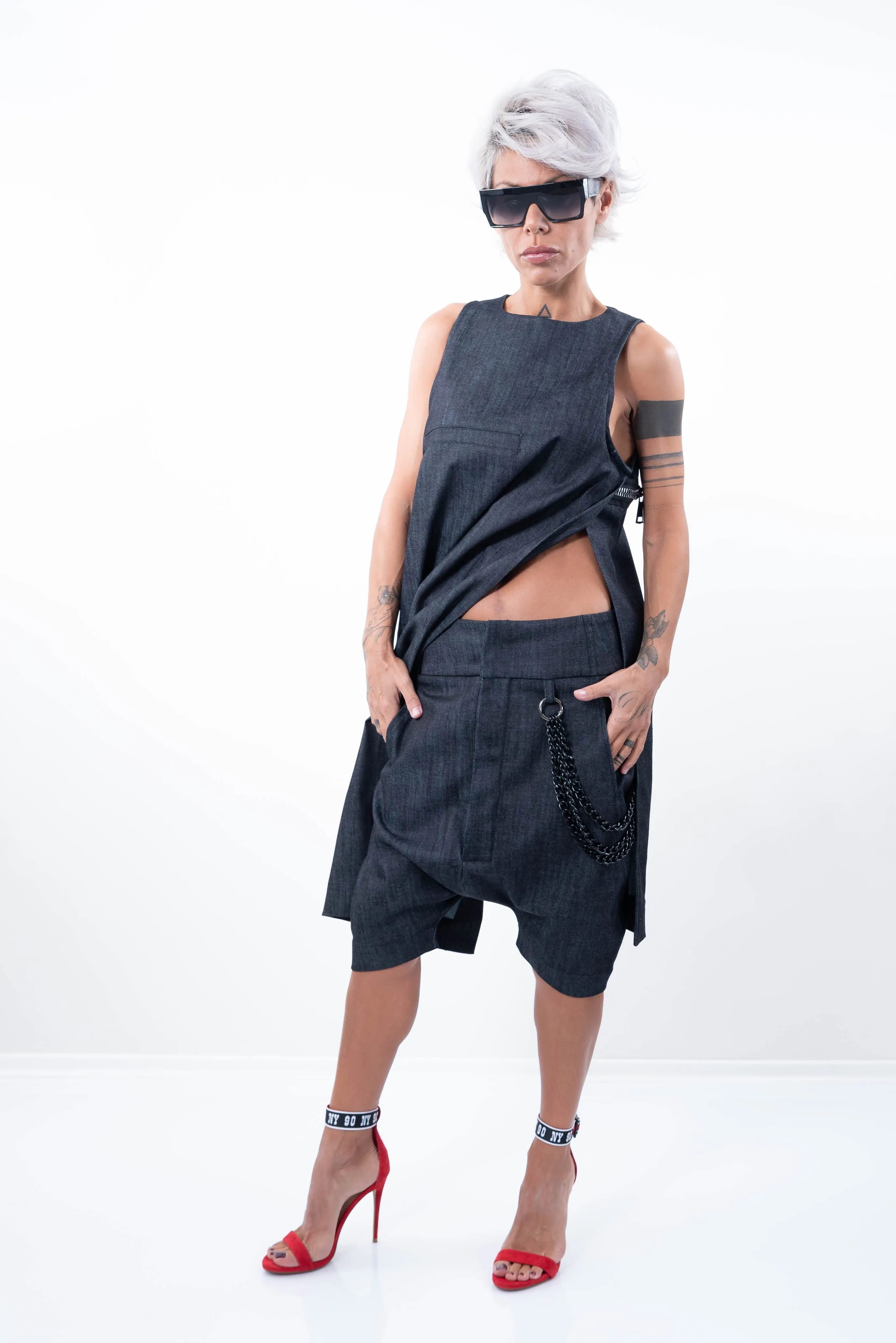 Denim Tunic & Jeans Outfit Set