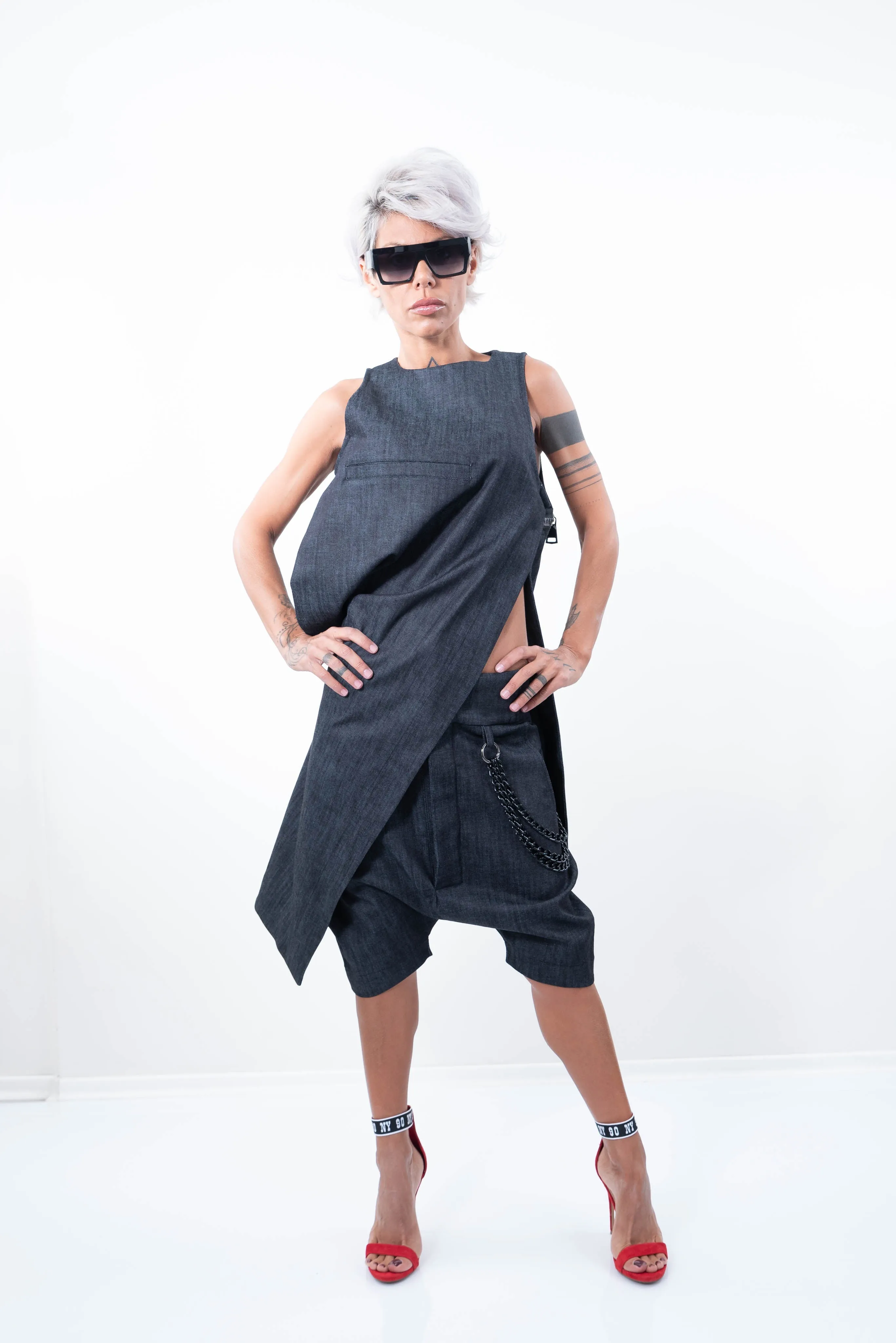 Denim Tunic & Jeans Outfit Set