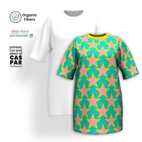 ELLIE STAR mint - T-shirt dress (organic cotton)