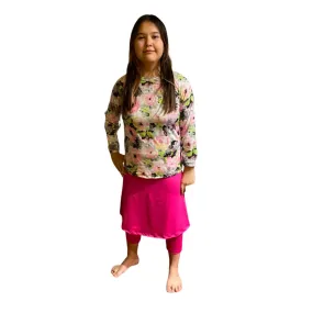 Girls & juniors activewear set, skirt with leggings and top, gym clothes for girls, school uniform, fast drying, Complete Swim Set, Sz S-XXL