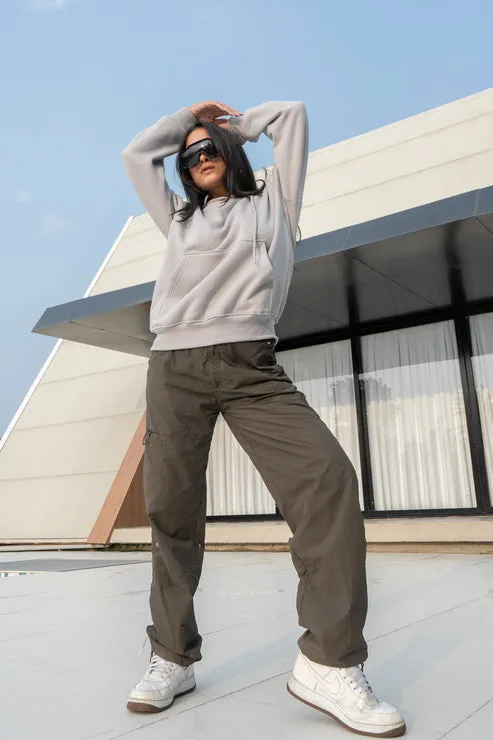 Grey Oversized Hoodie