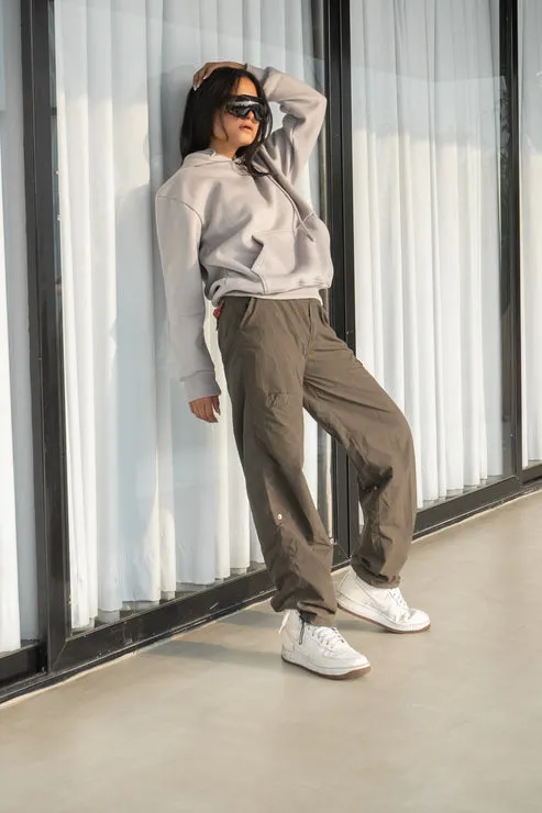 Grey Oversized Hoodie