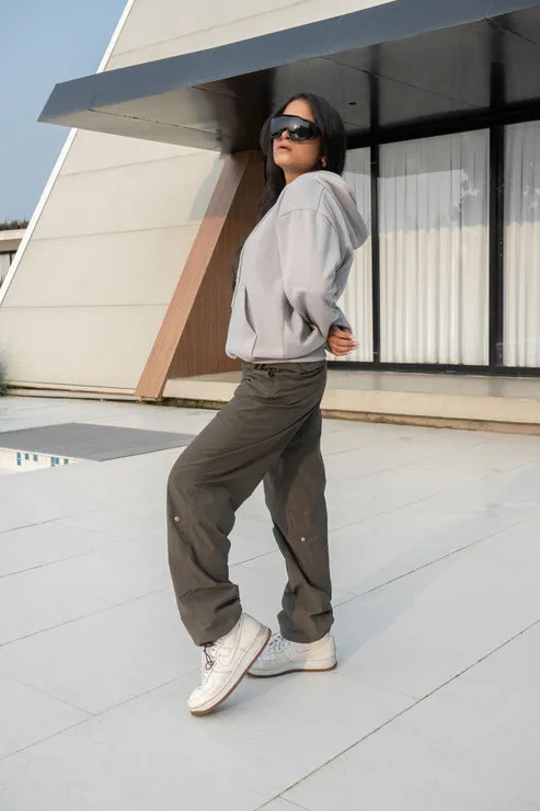 Grey Oversized Hoodie