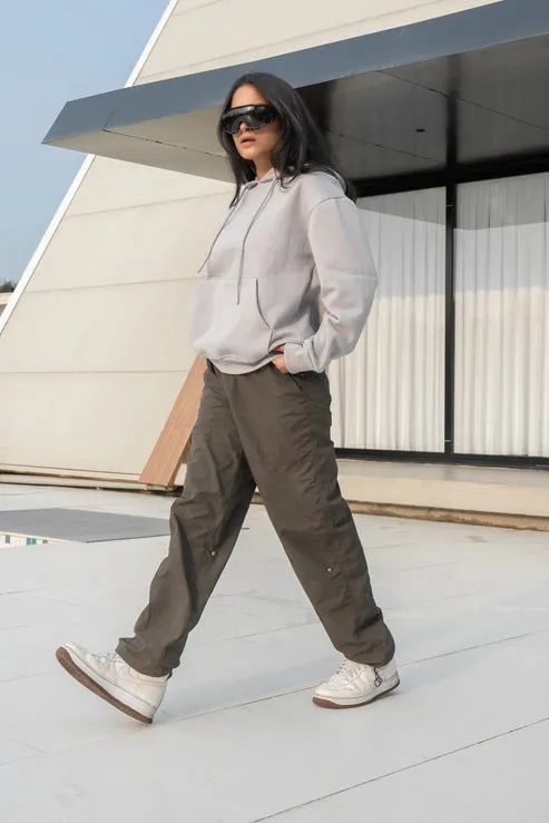 Grey Oversized Hoodie