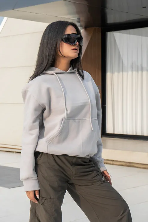 Grey Oversized Hoodie
