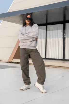 Grey Oversized Hoodie