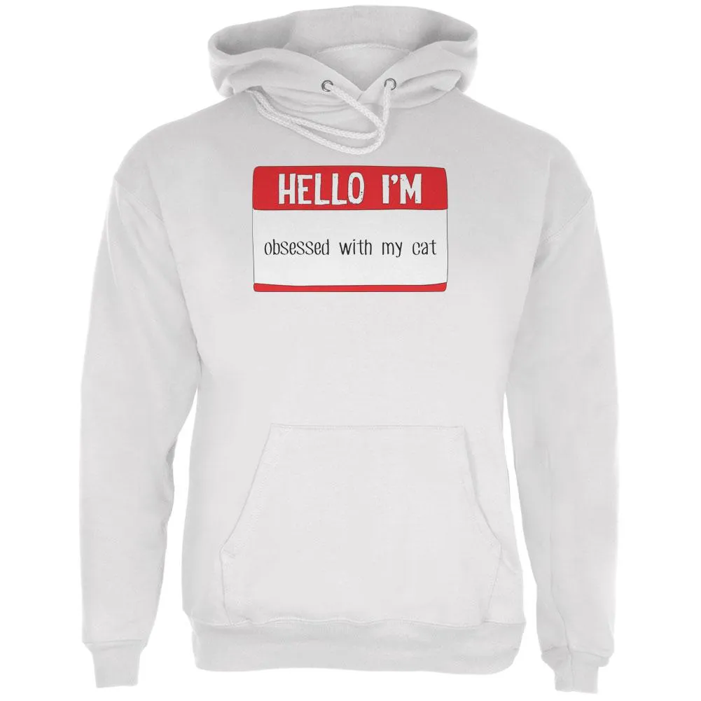 Halloween Hello I'm Obsessed With My Cat Mens Hoodie