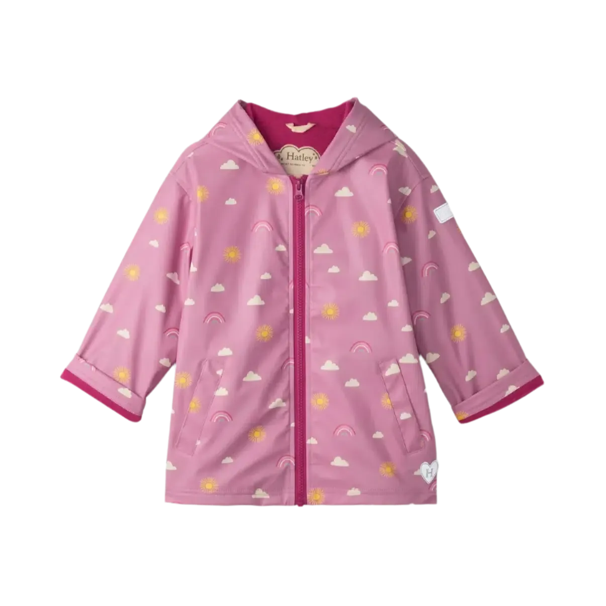 Hatley - Zip Up Rain Jacket - Sun Charms
