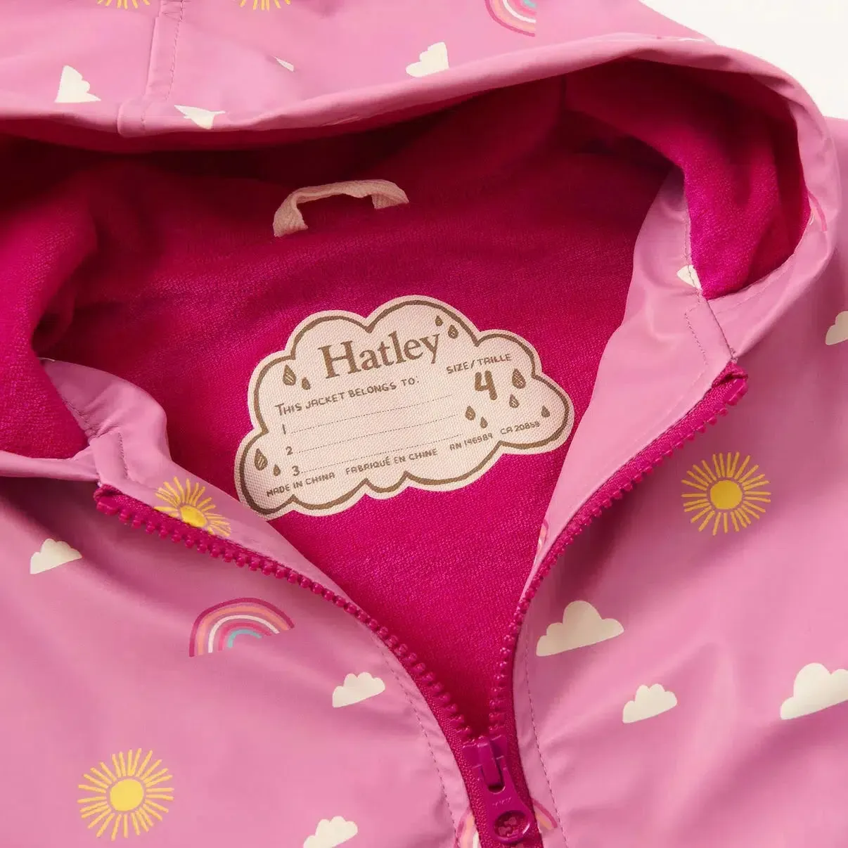Hatley - Zip Up Rain Jacket - Sun Charms