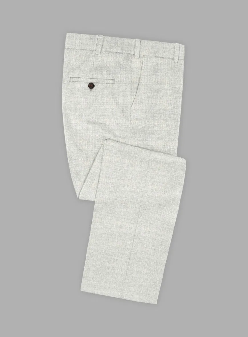 Italian Aime Ivory Gray Wool Suit