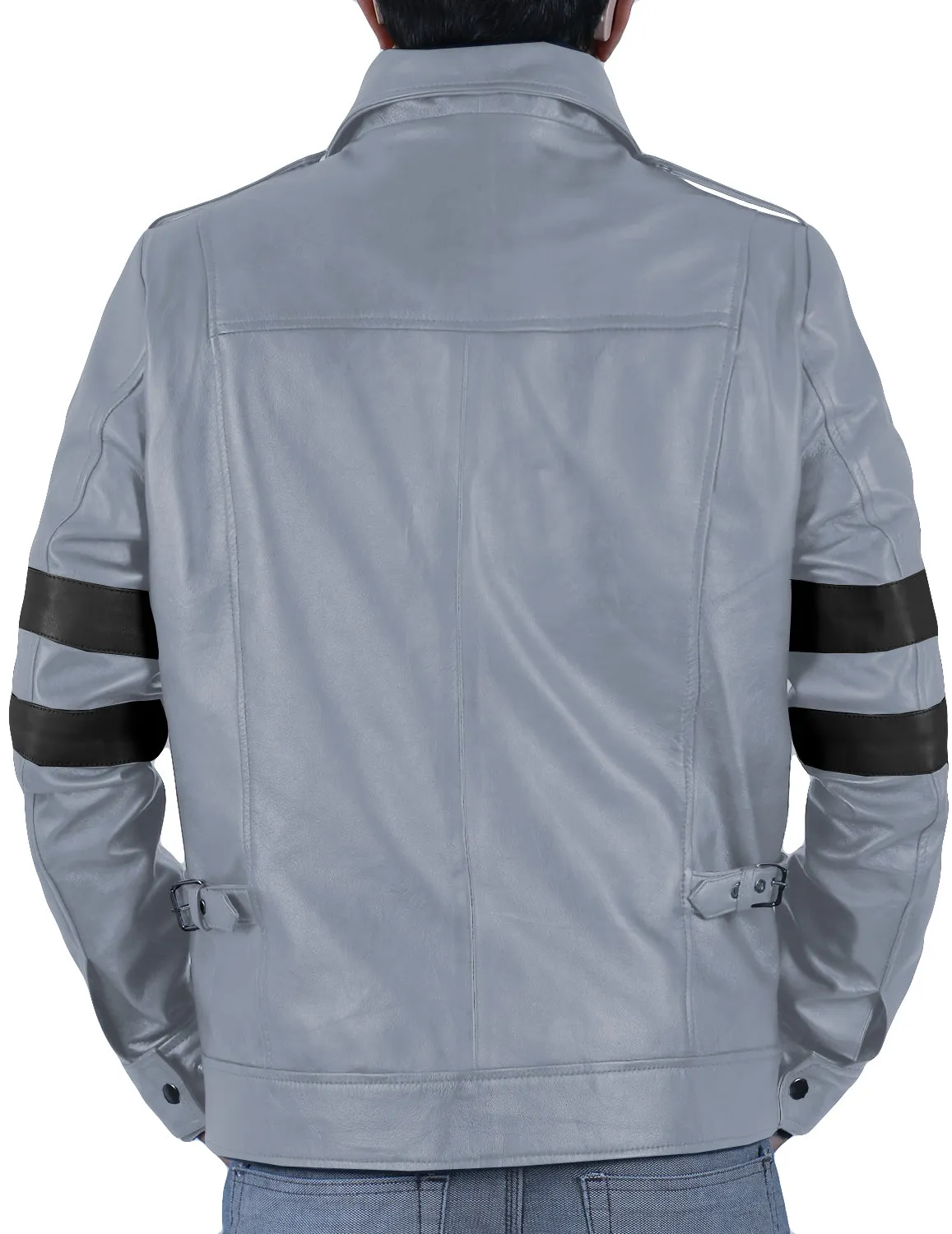Leather Jackets Hub Mens Genuine Lambskin Leather Jacket (Black, Field Jacket) - 1501127