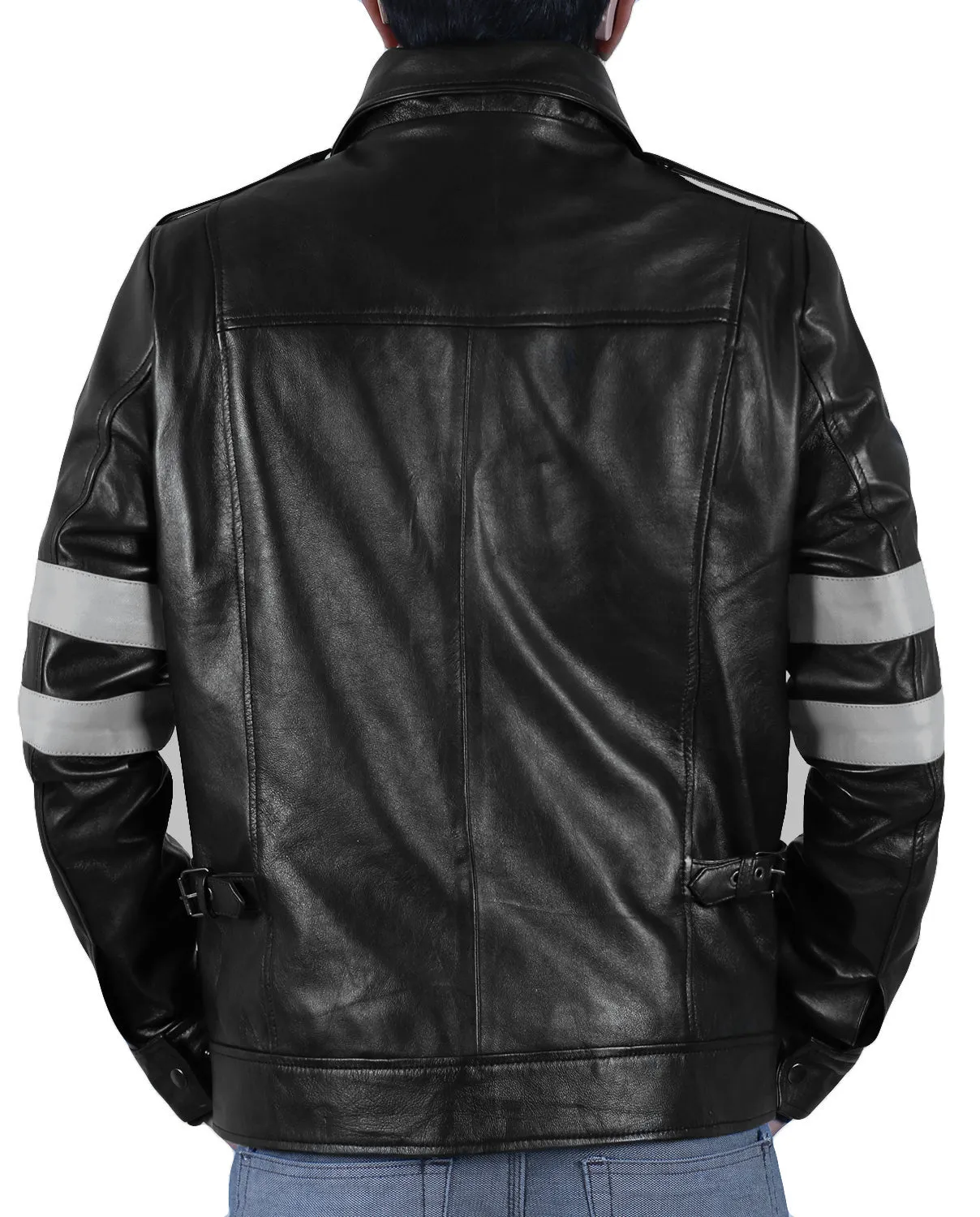 Leather Jackets Hub Mens Genuine Lambskin Leather Jacket (Black, Field Jacket) - 1501127