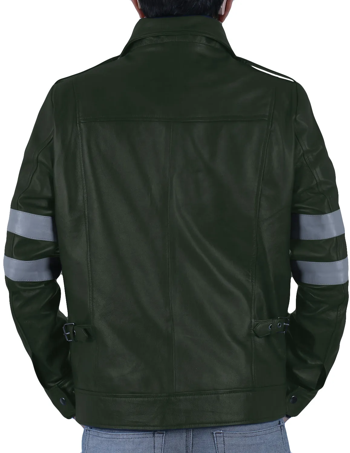 Leather Jackets Hub Mens Genuine Lambskin Leather Jacket (Black, Field Jacket) - 1501127