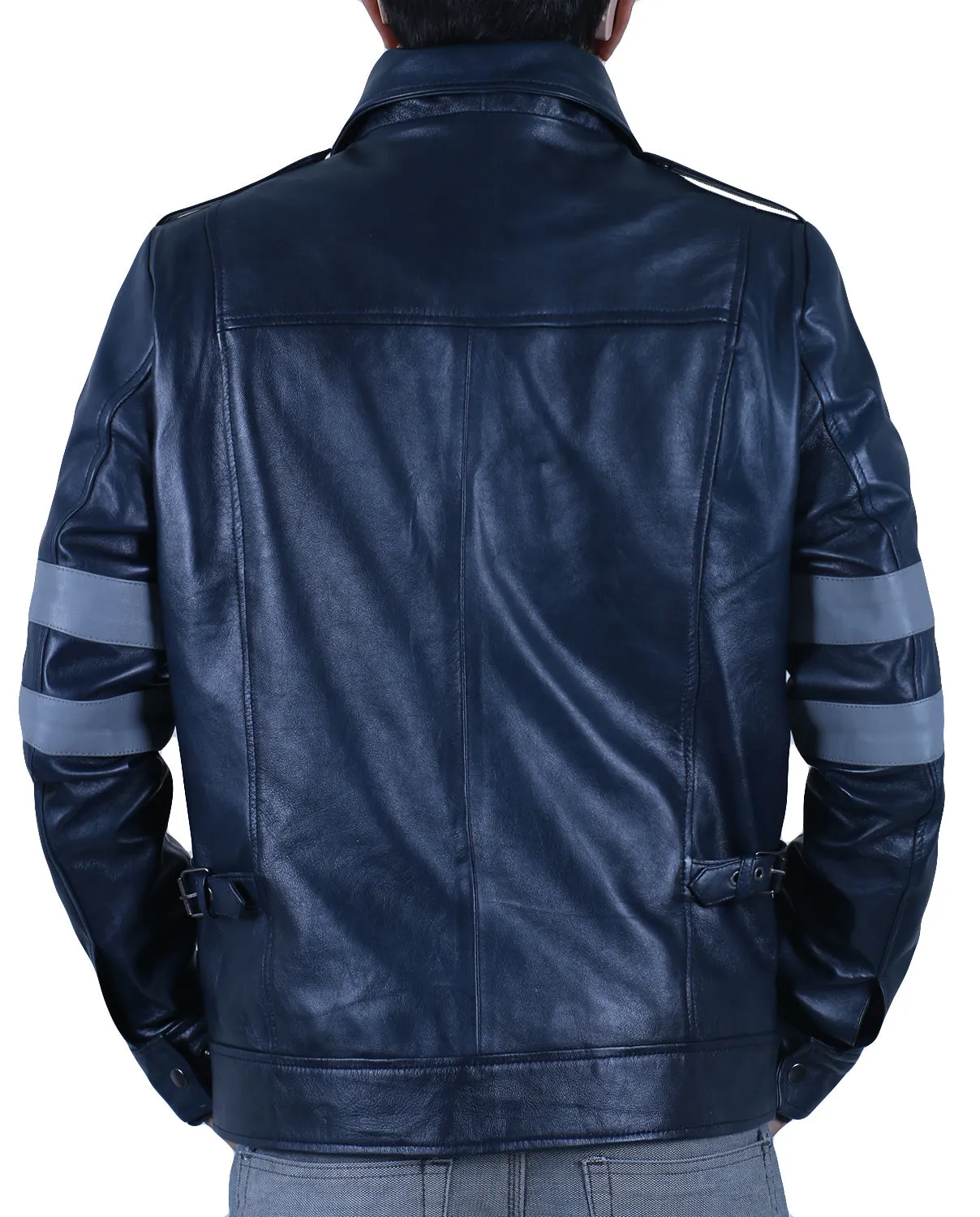 Leather Jackets Hub Mens Genuine Lambskin Leather Jacket (Black, Field Jacket) - 1501127