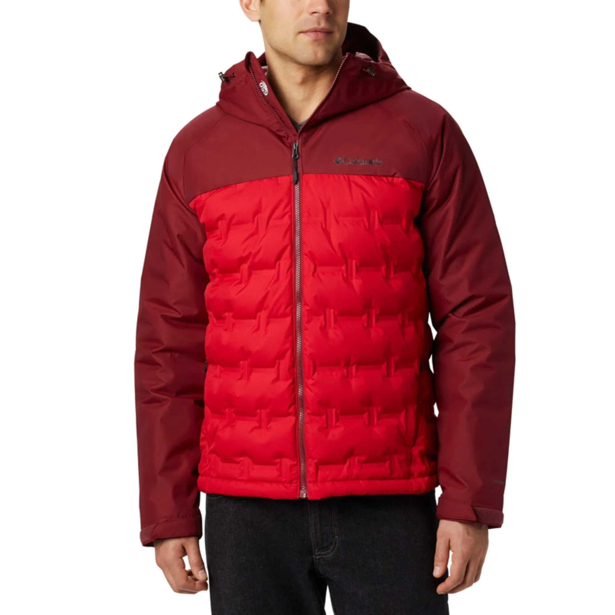 Men Grand Trek Down Jacket - Mountain Red Red Jasper