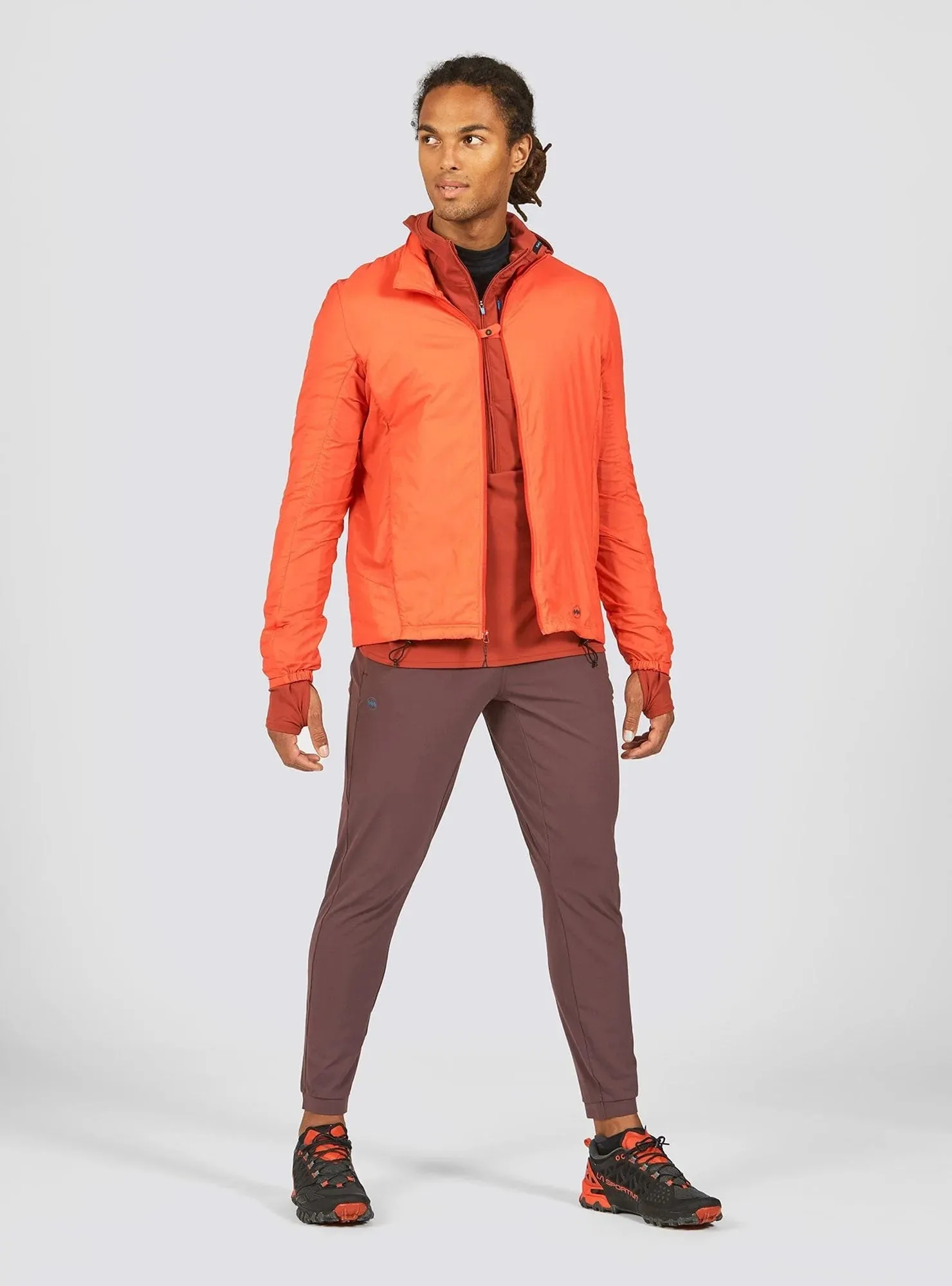 Men’s Thermal Zephyr Runner Jacket (Cardinal)