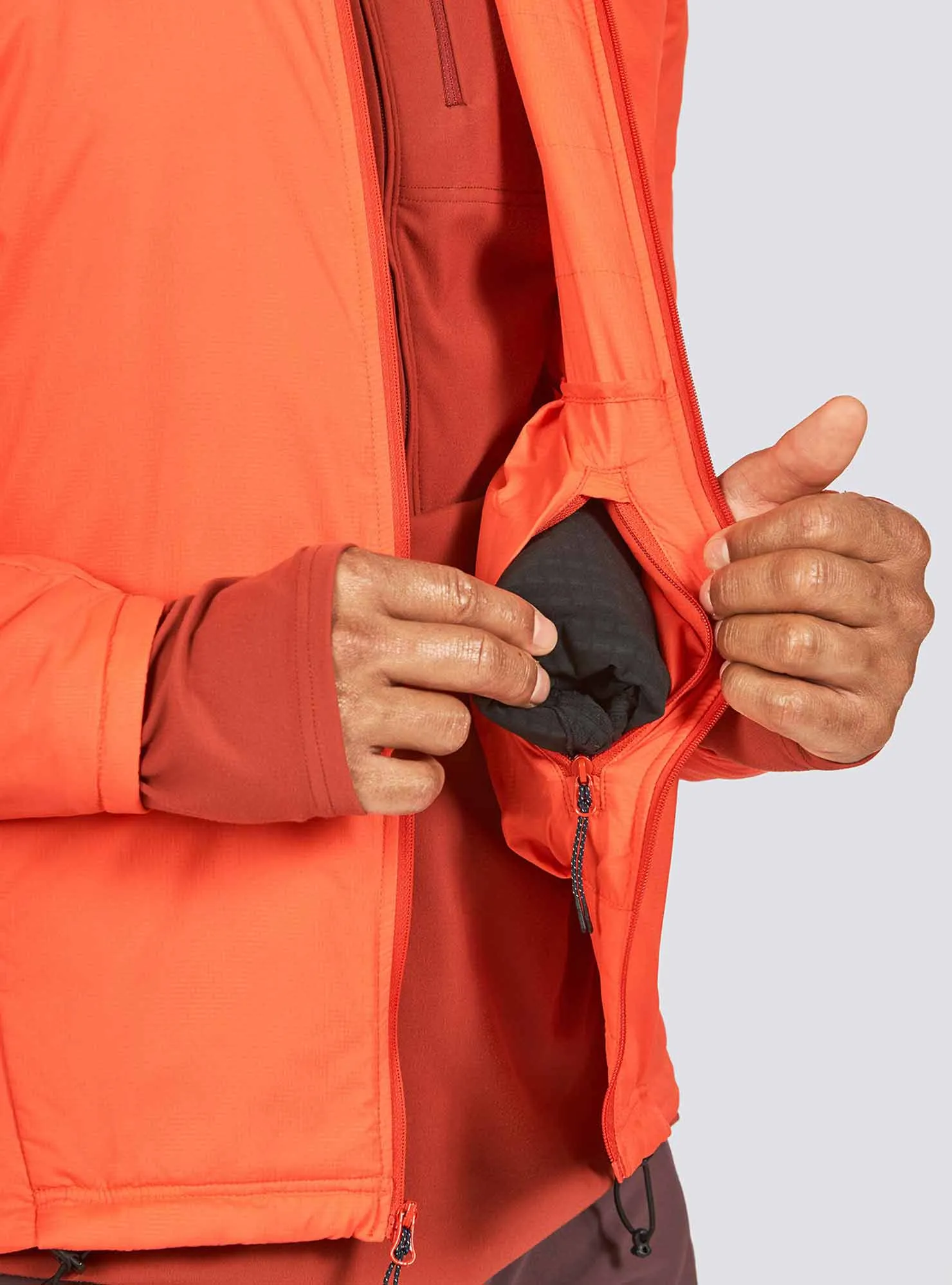 Men’s Thermal Zephyr Runner Jacket (Cardinal)
