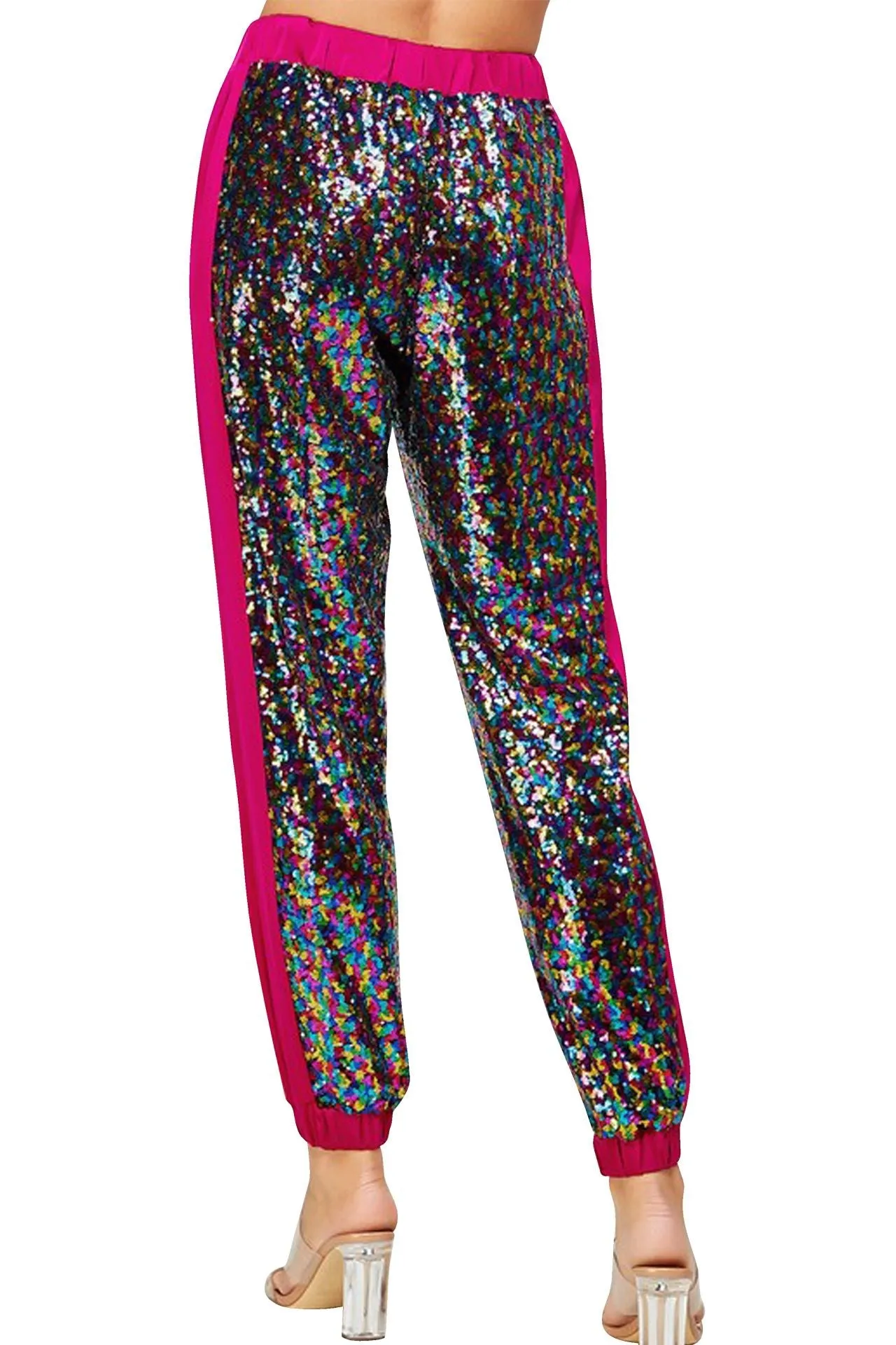 Mix Colors Sequin Joggers