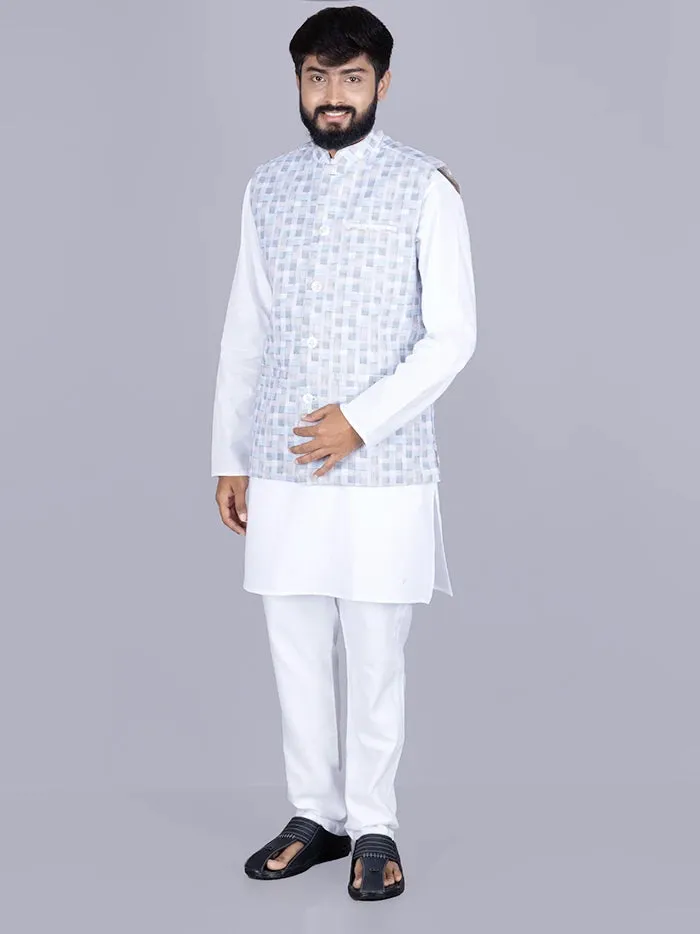 Multi Colour Printed Poly Cotton Modi Jacket