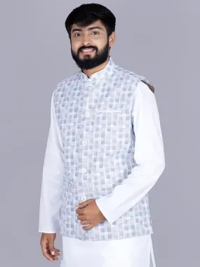Multi Colour Printed Poly Cotton Modi Jacket