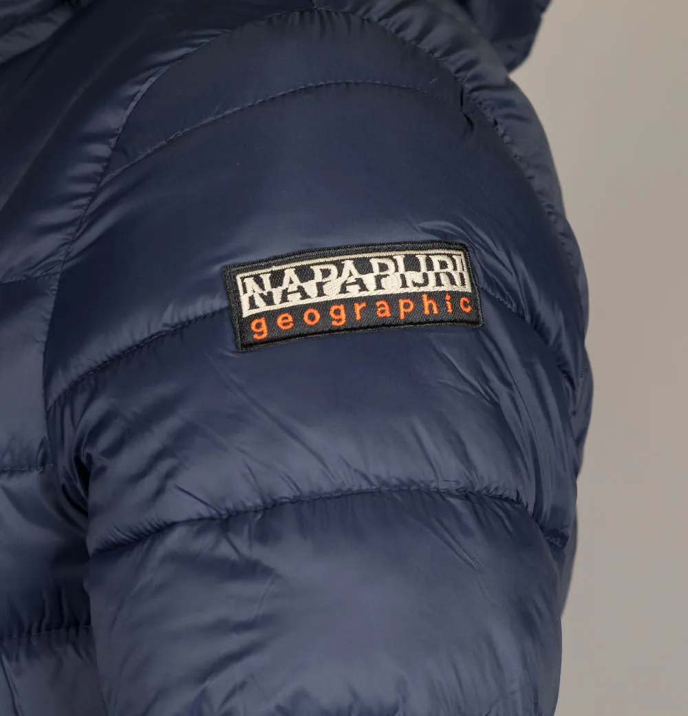 Napapijri Aerons Hooded Quilted Jacket Navy Blue