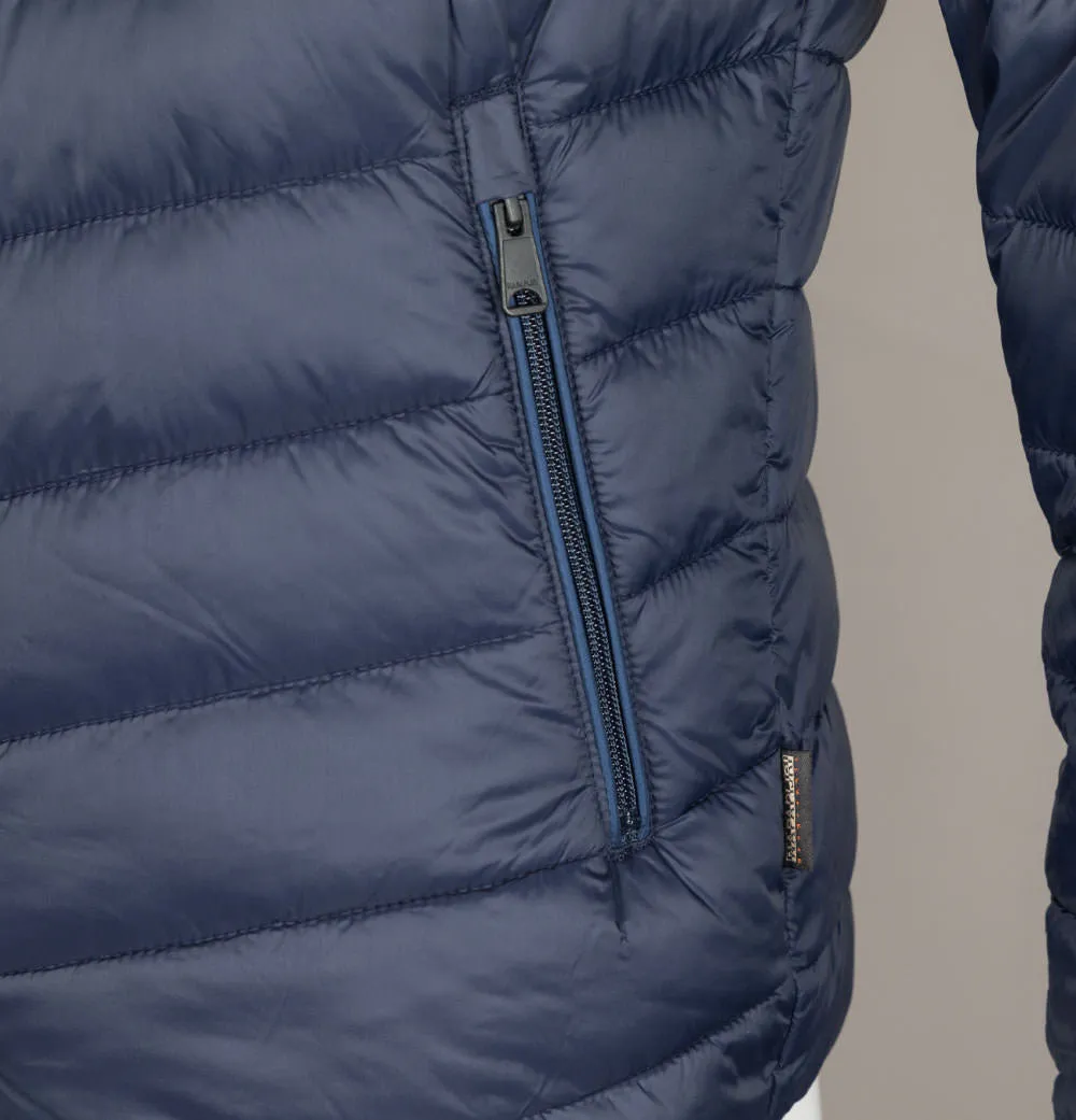 Napapijri Aerons Hooded Quilted Jacket Navy Blue