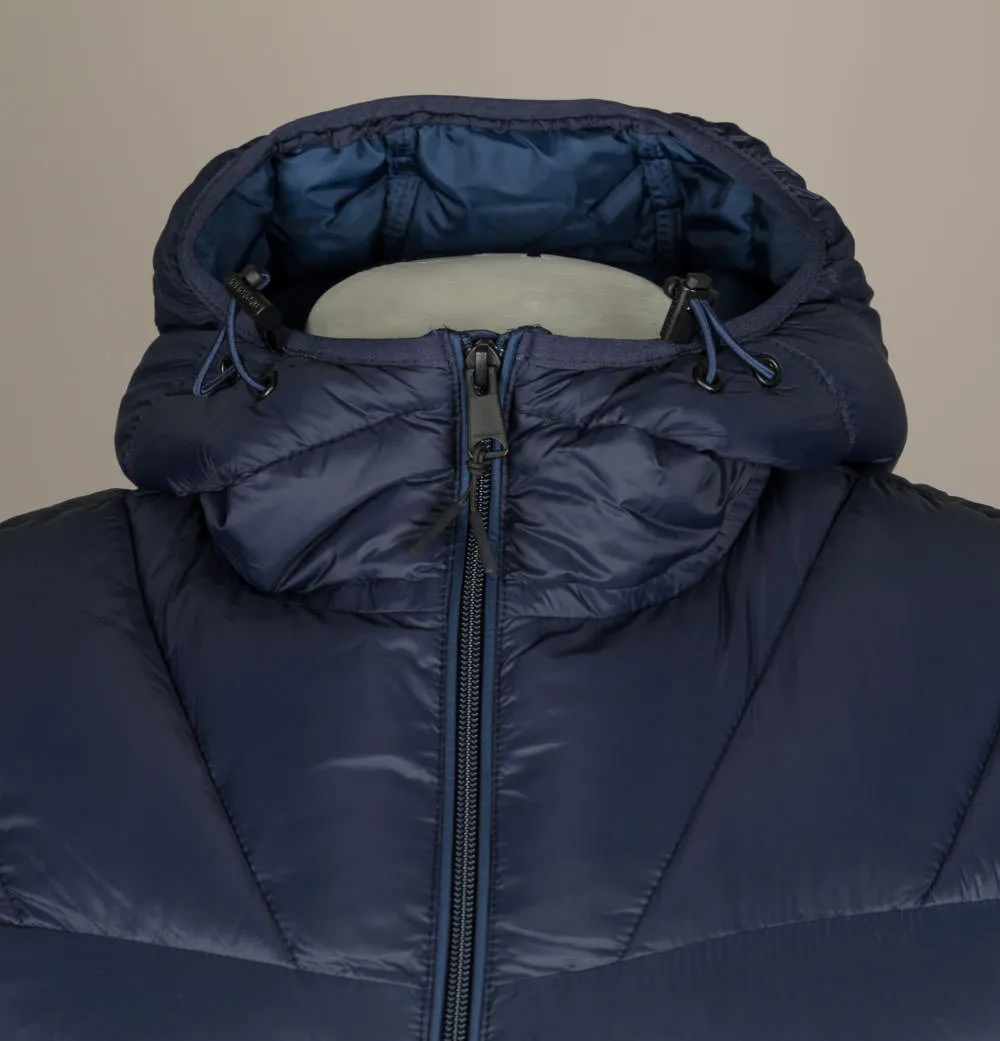Napapijri Aerons Hooded Quilted Jacket Navy Blue