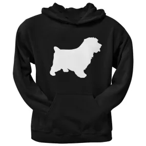 Norfolk Terrier Silhouette Black Adult Hoodie