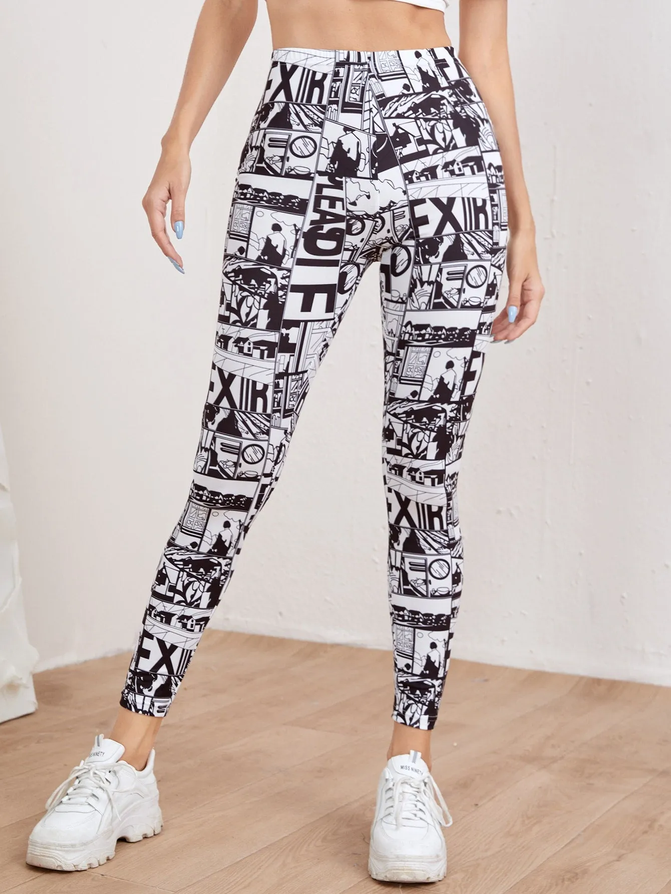 Pop Art Print Leggings
