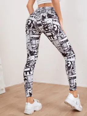 Pop Art Print Leggings