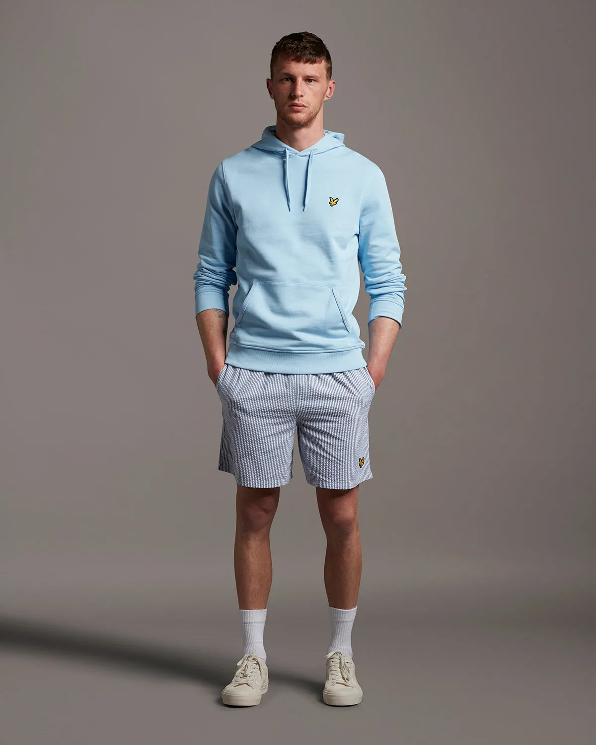 Pullover Hoodie - Light Blue