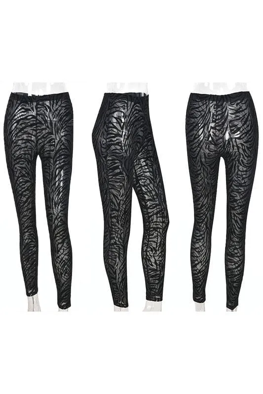 PY365 Mesh Graphic Tights