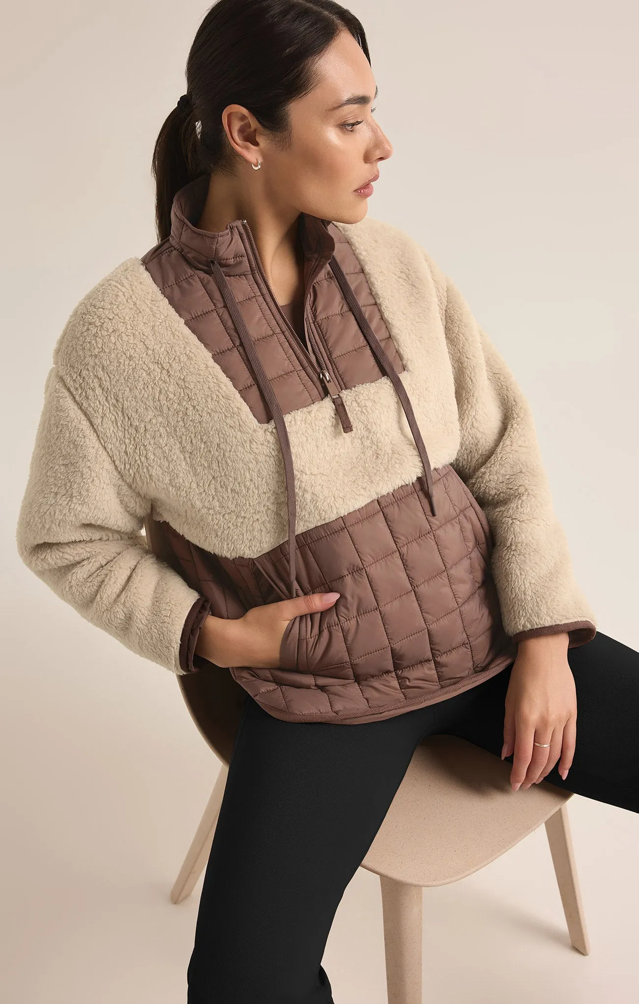 Road Tripper Sherpa Quilted Nylon Jacket