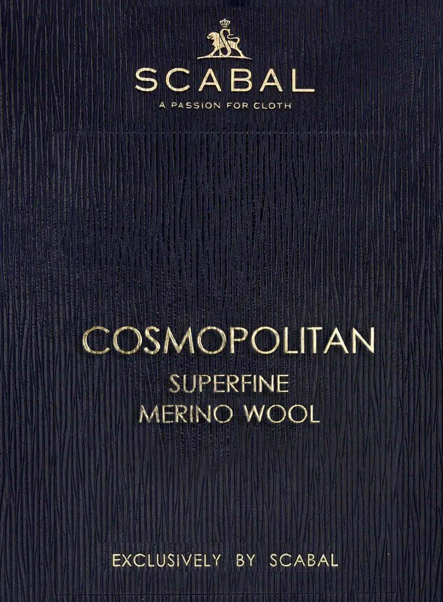 Scabal Cosmopolitan Pinstripe Beige Wool Jacket